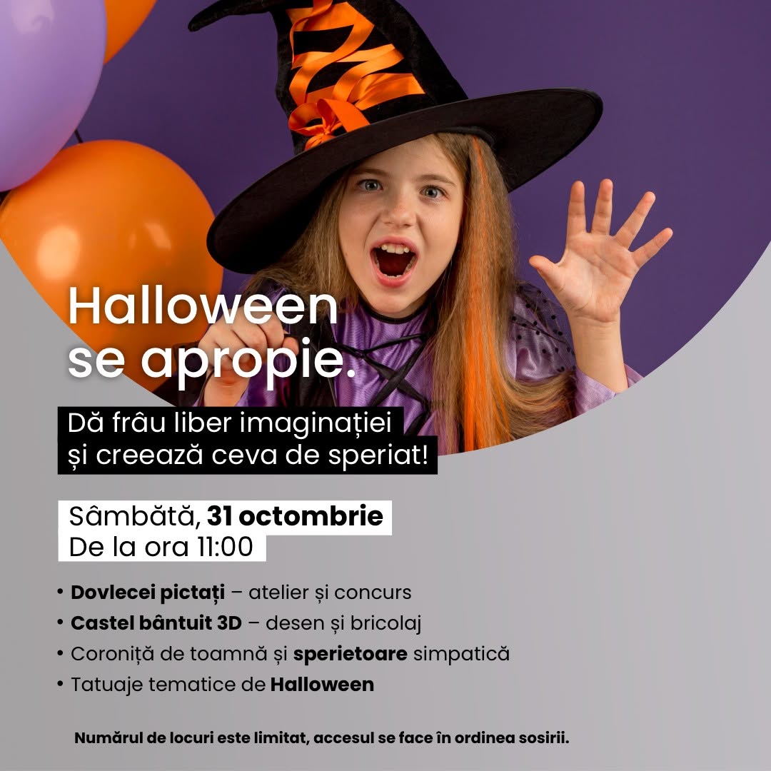 Ateliere gratuite de Halloween