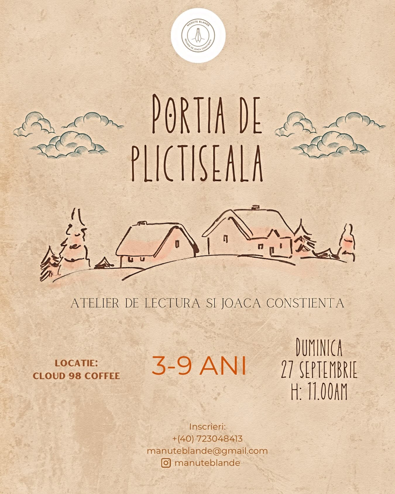 Porția de plictiseală – Atelier de lectură și joacă conștientă