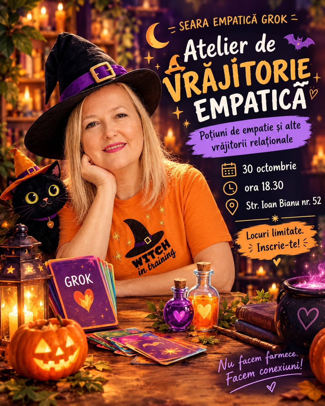 Seara Empatică Grok: Atelier de Vrăjitorie Empatică