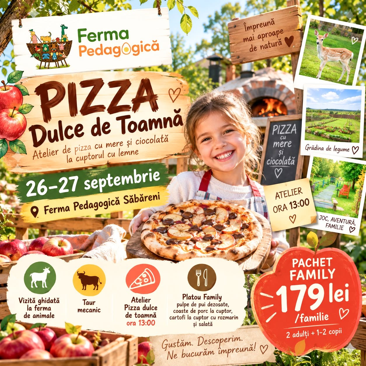 Pizza dulce de toamnă