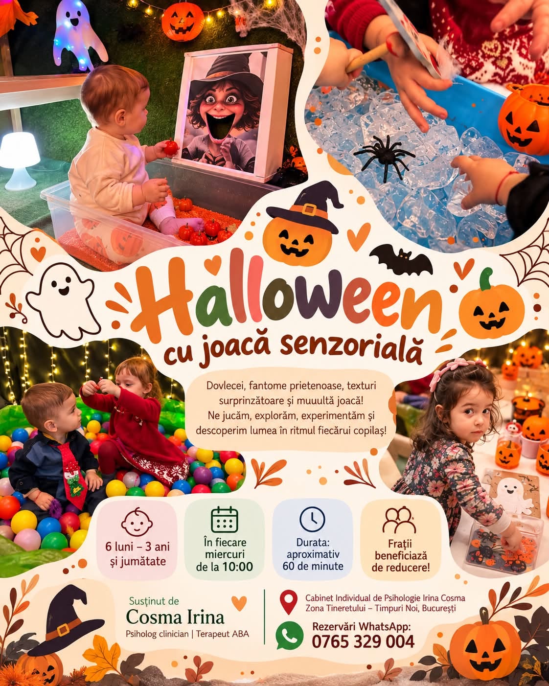 Halloween cu joacă senzorială