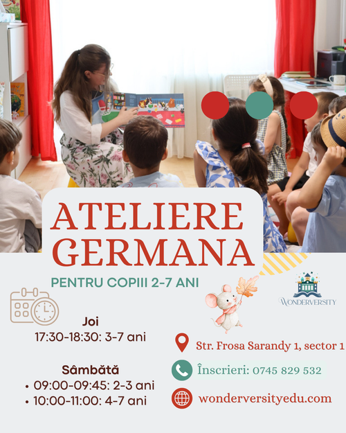 Atelier distractiv de limba germană (2-3 ani)