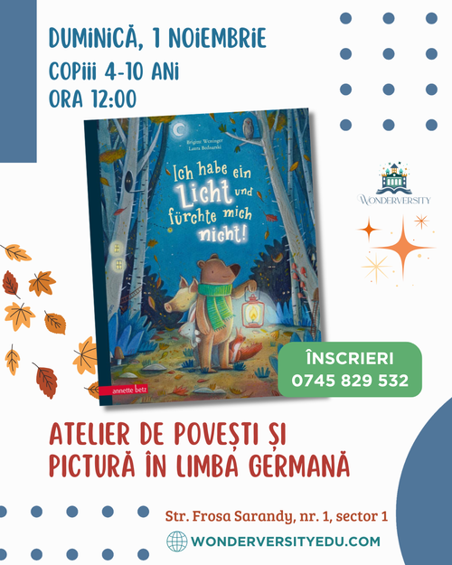 Atelier de povești și pictură în germană (4-10 ani)