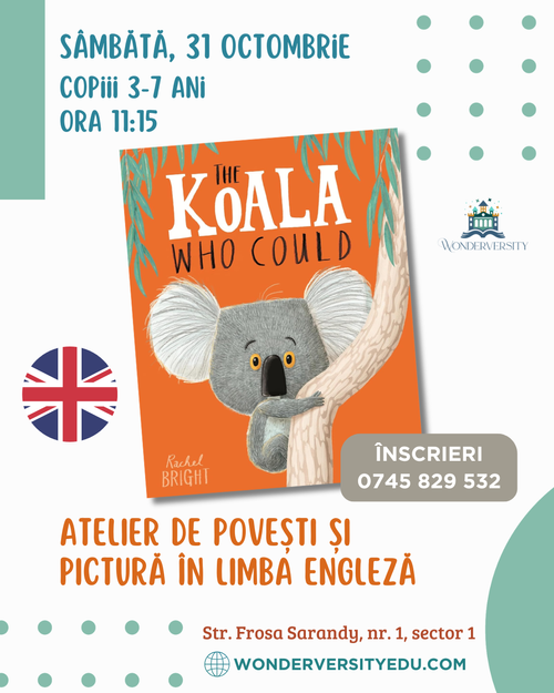 Atelier distractiv de limba engleză (3-7 ani)