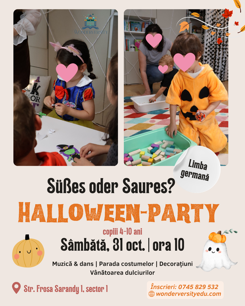 Atelier distractiv de limba germană – Halloween-Party