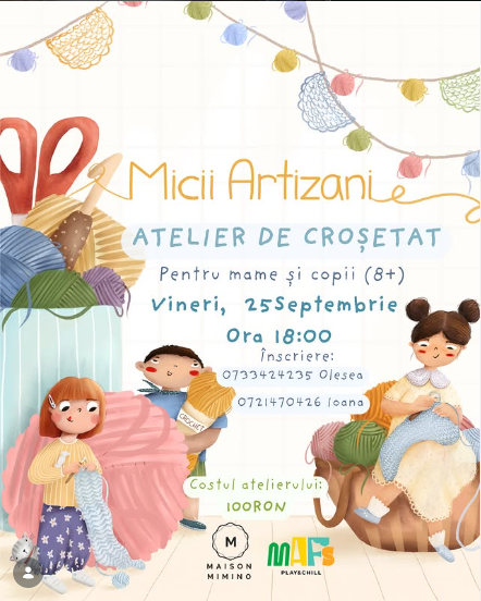 Micii Artizani – Atelier de croșetat