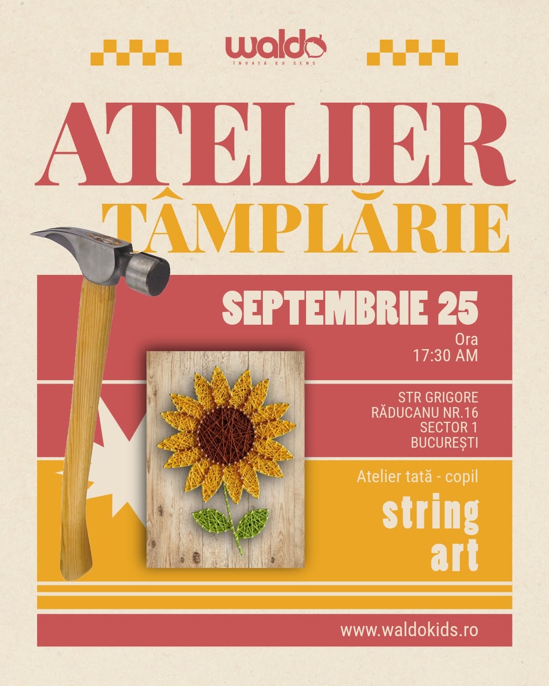 Atelier Micii Tâmplari: Tablou String Art