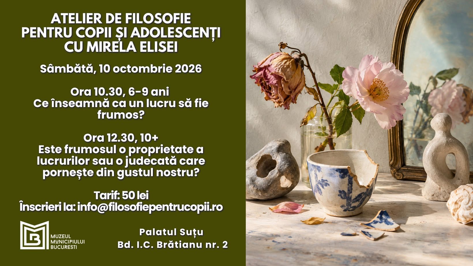 Atelier de filosofie pentru copii și adolescenți