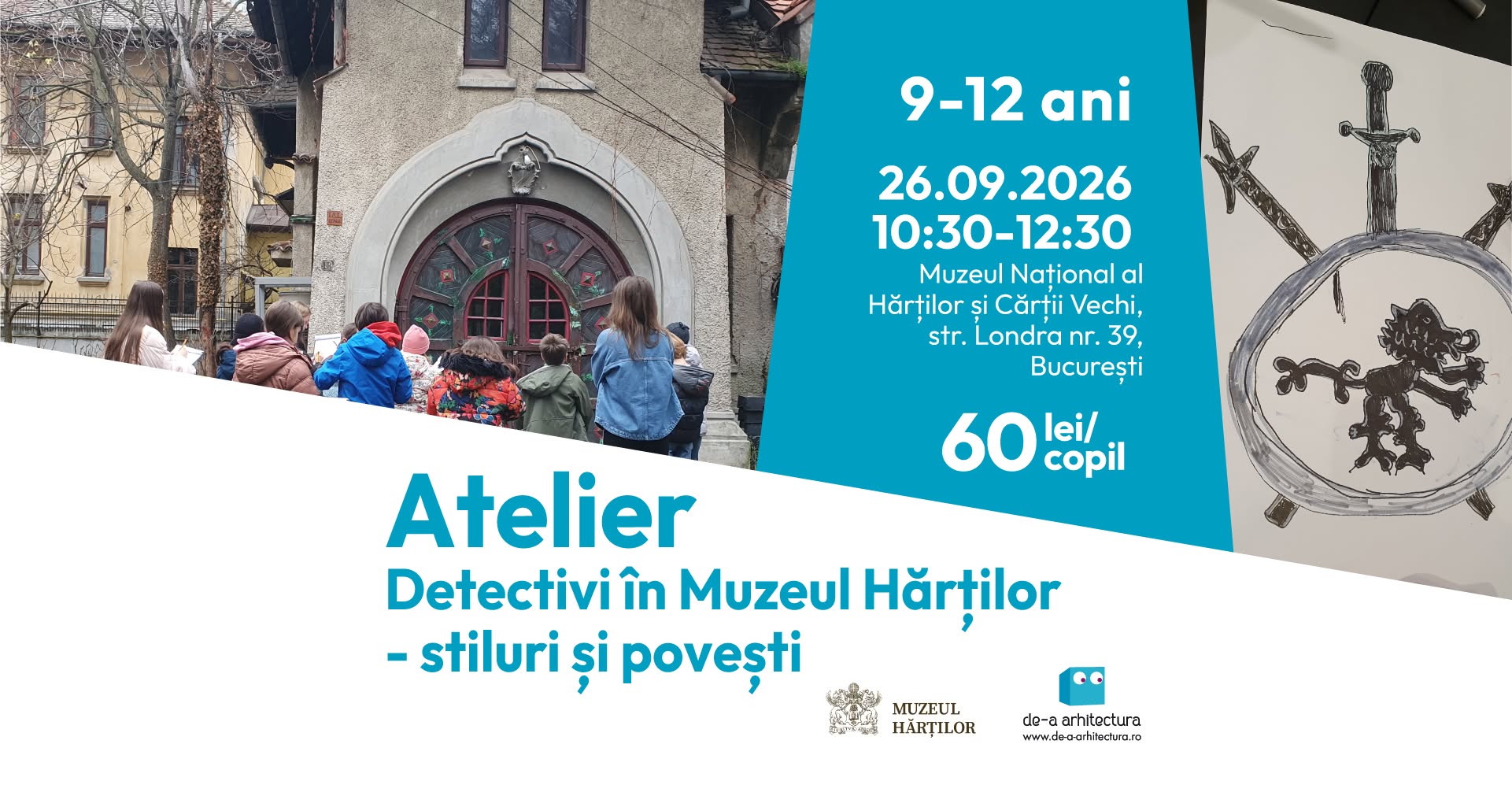 Atelier ”Detectivi în Muzeul Hărților – stiluri și povești”