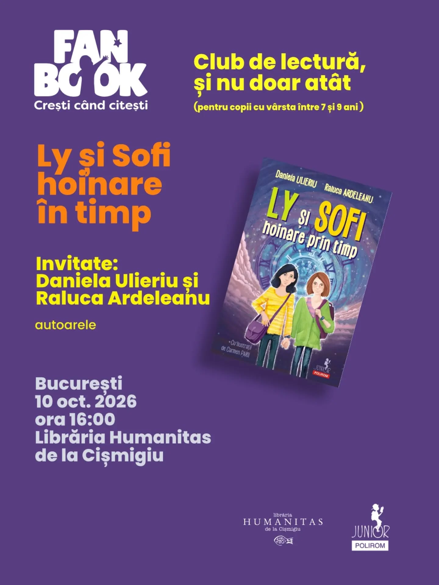 Fanbook Club – Ly și Sofi hoinare în timp (7-9 ani)