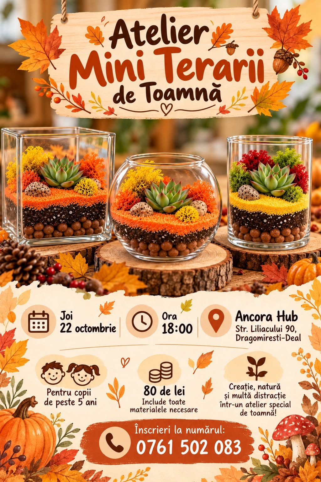 Atelier Mini Terarii de Toamnă