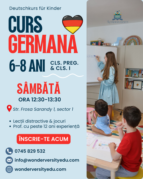 Curs de limba germană (6-8 ani)