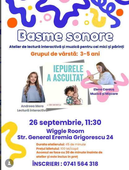 Atelier Basme Sonore – ”Iepurele a ascultat”