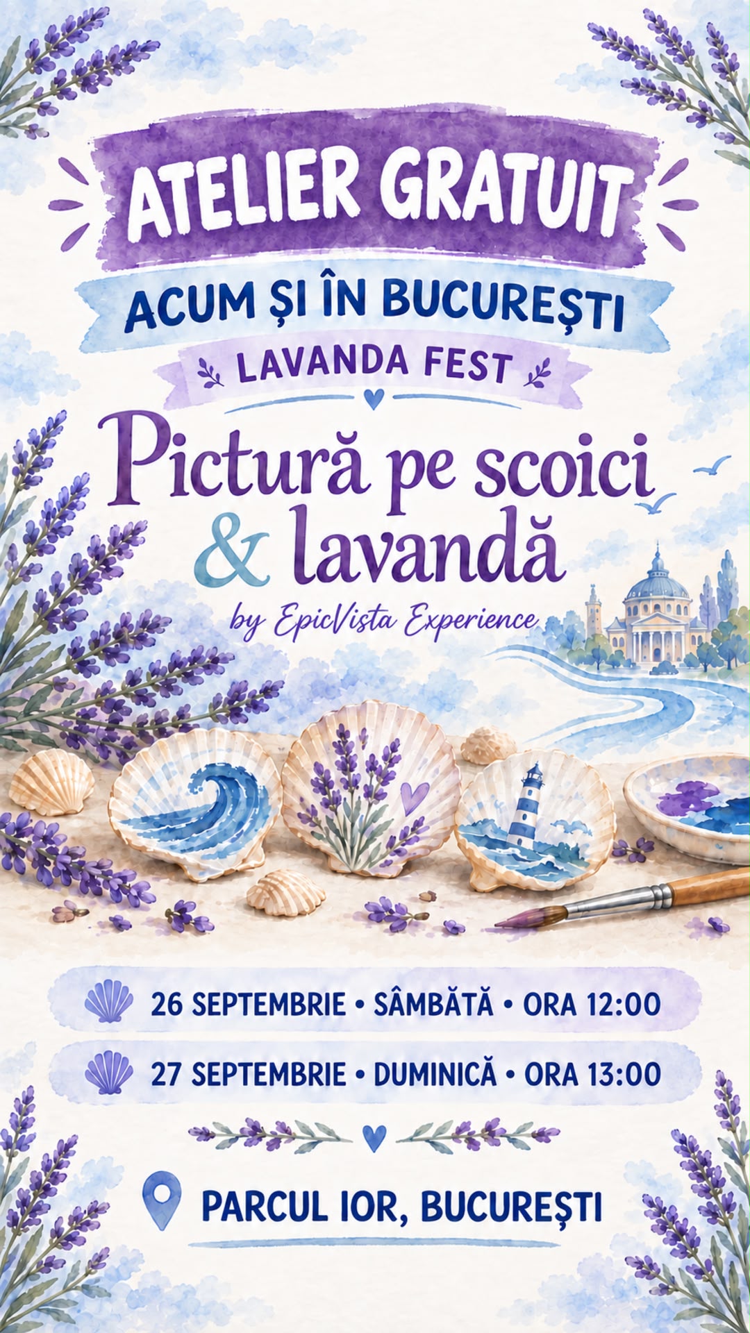 Pictură pe scoici by EpicVista Experience la Lavanda FEST