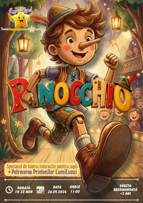 Pinocchio – Spectacol de teatru interactiv