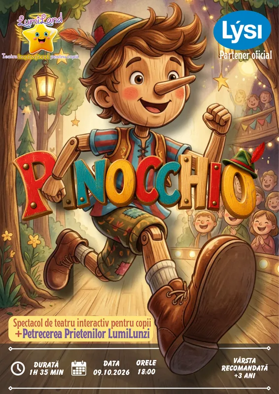 Pinocchio – Spectacol de teatru interactiv