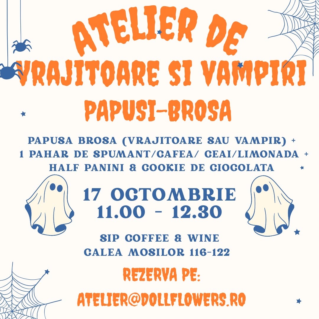 Atelier de vrăjitoare și vampiri păpuși-broșă