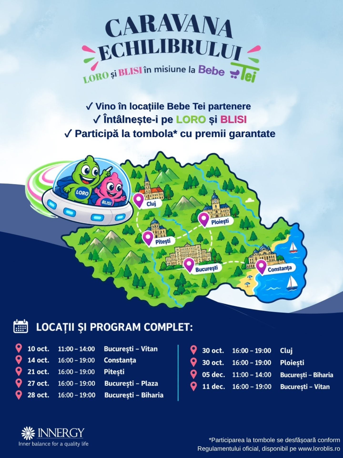 Caravana Echilibrului cu Loro și Blisi la BebeTei București Mall
