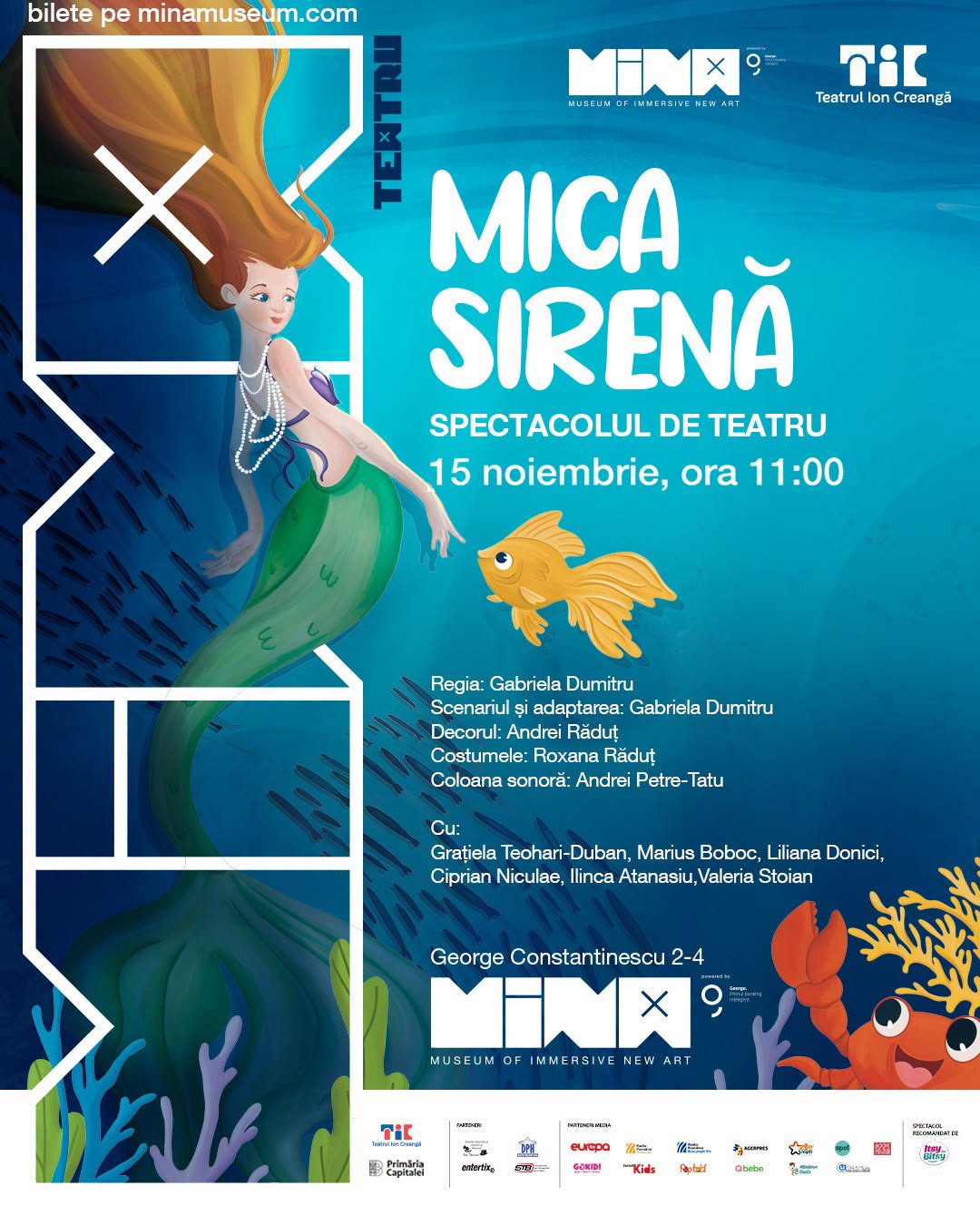 Mica Sirenă – Spectacol de teatru imersiv la MINA
