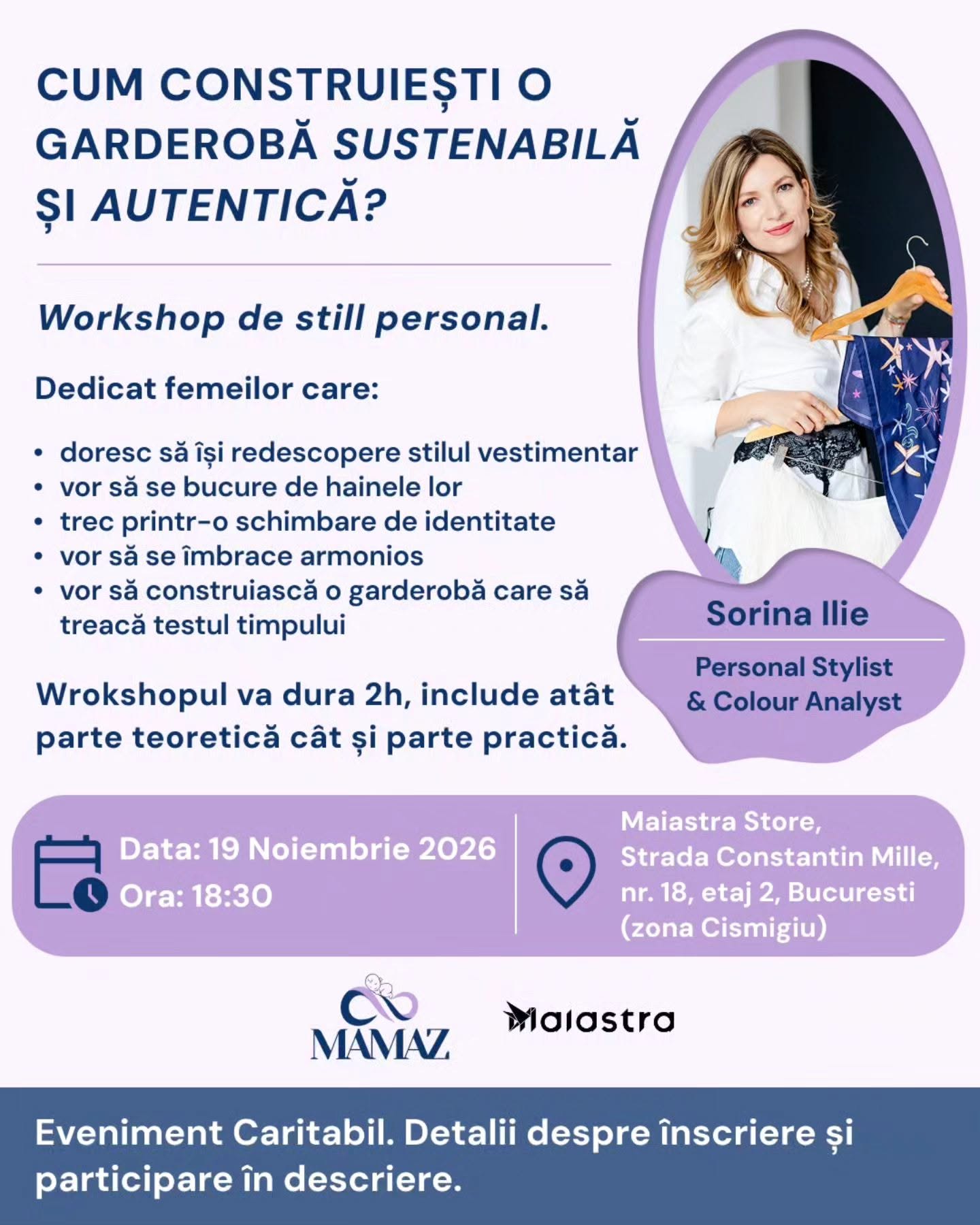 Workshop: Cum construiești o garderobă sustenabilă și autentică?