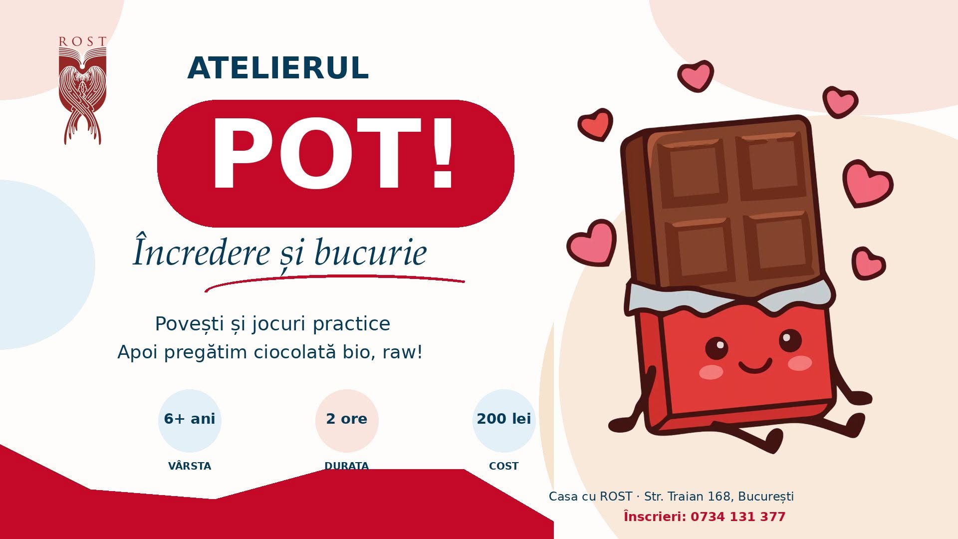 Ciocolată și încredere – Atelier de dezvoltare a încrederii în sine