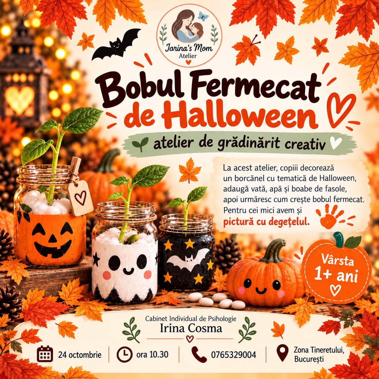 Bobul fermecat de Halloween – Atelier de grădinărit