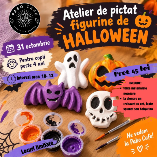 Atelier de pictat figurine de Halloween