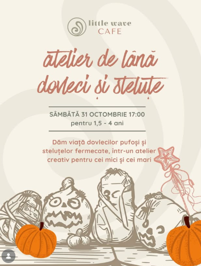 Atelier de lână, dovleci și steluțe