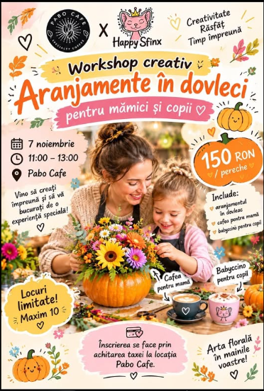 Aranjamente în dovleci pentru mămici și copii