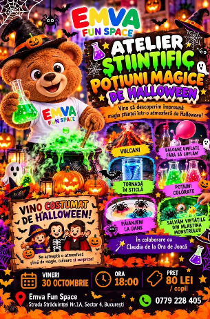 Atelier științific – Poțiuni magice de Halloween