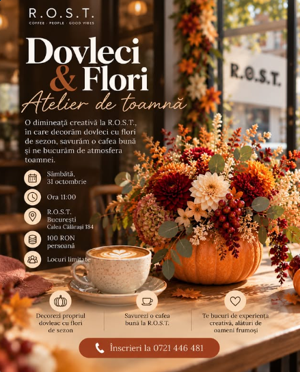 Dovleci & Flori – Atelier de toamnă
