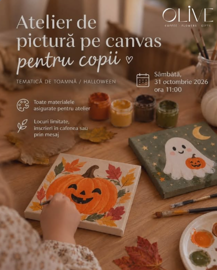 Atelier de pictură pe canvas