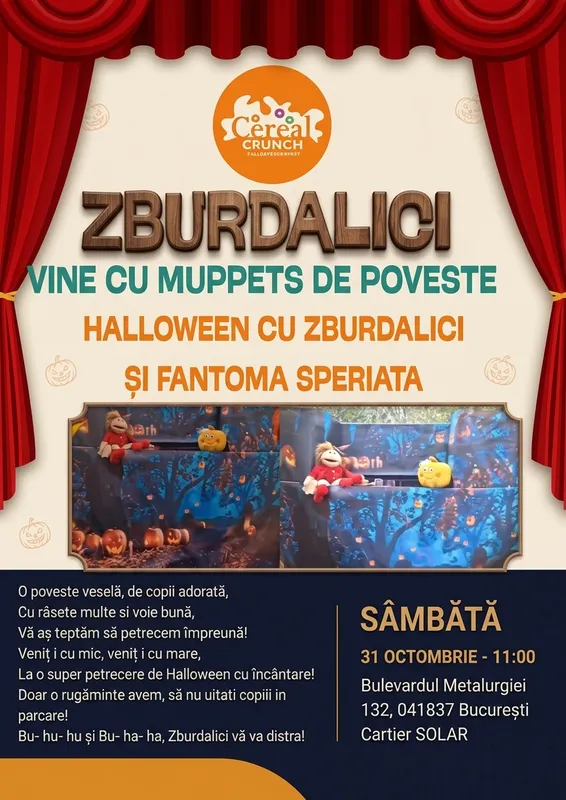 Halloween cu Zburdalici și Fantoma speriatǎ – Teatru de pǎpuși