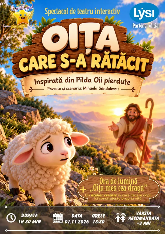 Oița care s-a rătăcit + Ora de lumină “Oița mea dragǎ” (Atelier Creativ)